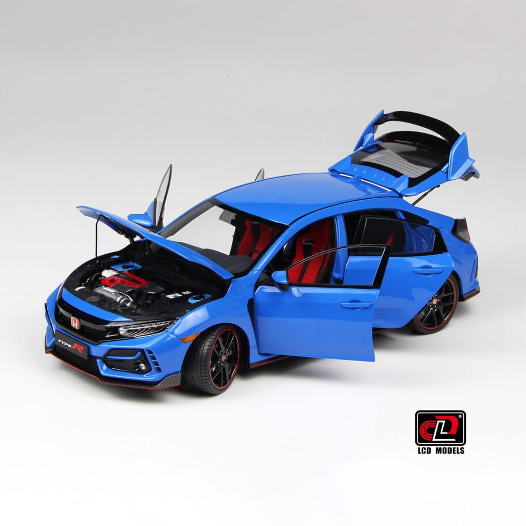 Latest arrivals at model-universe.com include Ford Mustang GT's by KK Scale, McLaren F1's by LCD, the large scale Lancia Stratos by Otto, and much more ... 10 LCD - 1:18 Honda Civic Type R (FK8) 2020 Racing Blue - Diecast Model