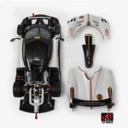 LCD - 1:18 Pagani Huayra R Pearl White 2021 - Diecast Model