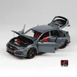 Honda Civic Type R (FK8) 2020 Cement Grey - 1:18 Scale Diecast Model by LCD Models