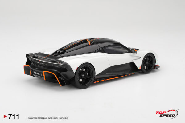 Diecast Model Shop - Model Universe 22 Alternative view of Top Speed 1:18 Aston Martin Valhalla Lunar White (TS0711) Resin Model