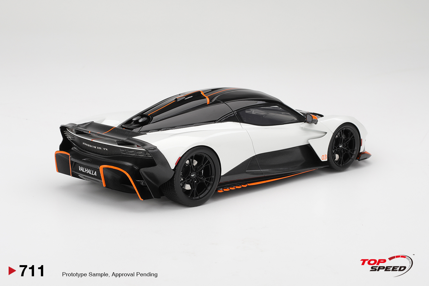Top Speed 1:18 Aston Martin Valhalla Lunar White (TS0711) Resin Model 2 Top Speed 1:18 Aston Martin Valhalla Lunar White (TS0711) Resin Model - Image 2