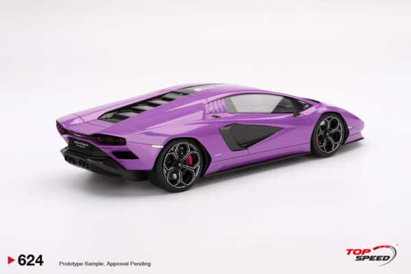 Top Speed - 1:18 Lamborghini Countach LPI 800-4 Purple - Resin Model - Image 2