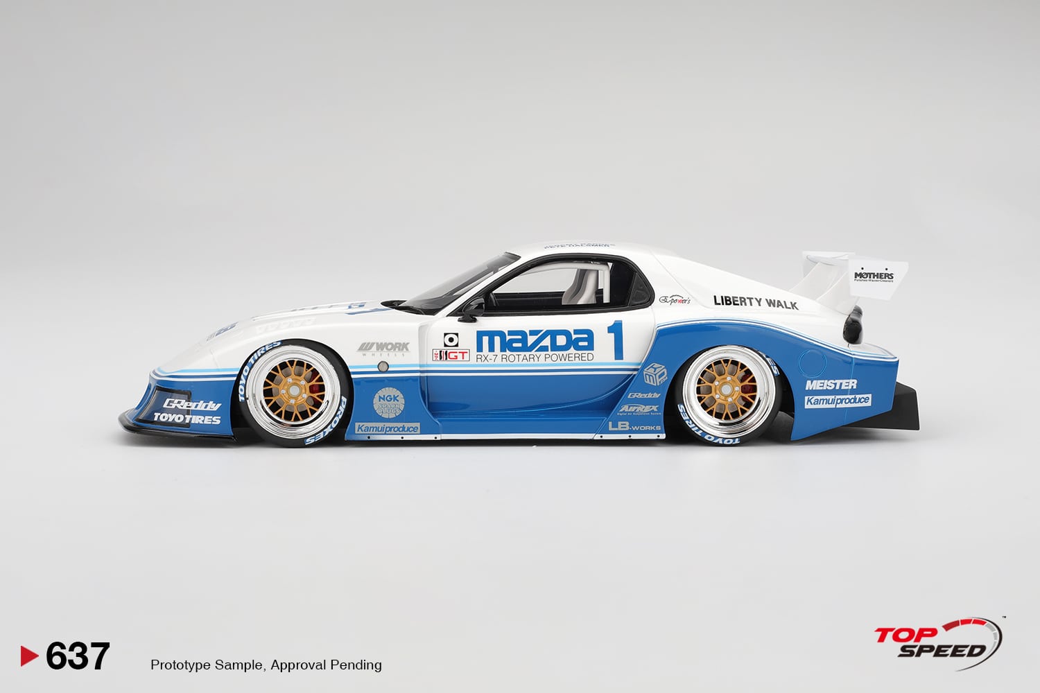 Top Speed 1:18 Mazda RX-7 LB-Super Silhouette IMSA (TS0637) Resin Model 3 Top Speed 1:18 Mazda RX-7 LB-Super Silhouette IMSA (TS0637) Resin Model - Image 3