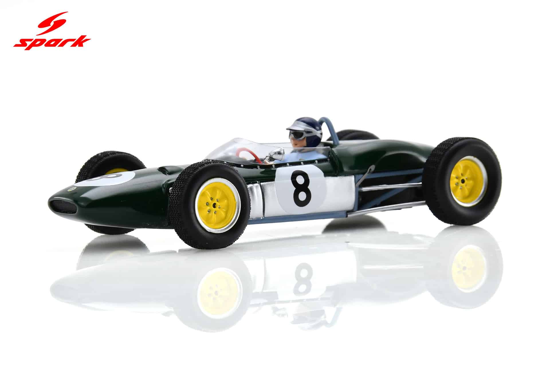Spark - 1:43 Lotus 21 No.8 3rd Dutch GP 1961 Jim Clark - Resin Model 2 Spark 1:43 Lotus 21 No.8 3rd French GP 1961 Jim Clark (S7119) Resin Model
