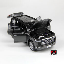 LCD 1:18 Toyota Land Cruiser 300 ZX Grey Full Openings Diecast Model