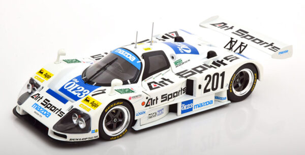 CMR209 1/18 Mazda 787 1990 White Number 201 LeMans Diecast Model Car