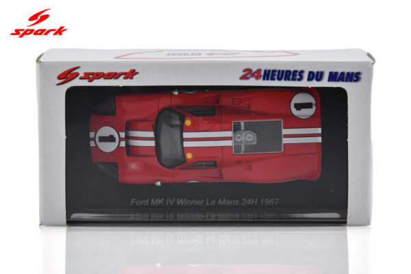 Spark 1:43 Ford MK IV No.1 Winner 24H Le Mans 1967 D. Gurney - A. J. Foyt (43LM67) Resin Model