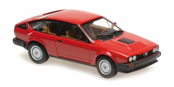 maxichamps - 1:43 alfa romeo gtv6 red 1983