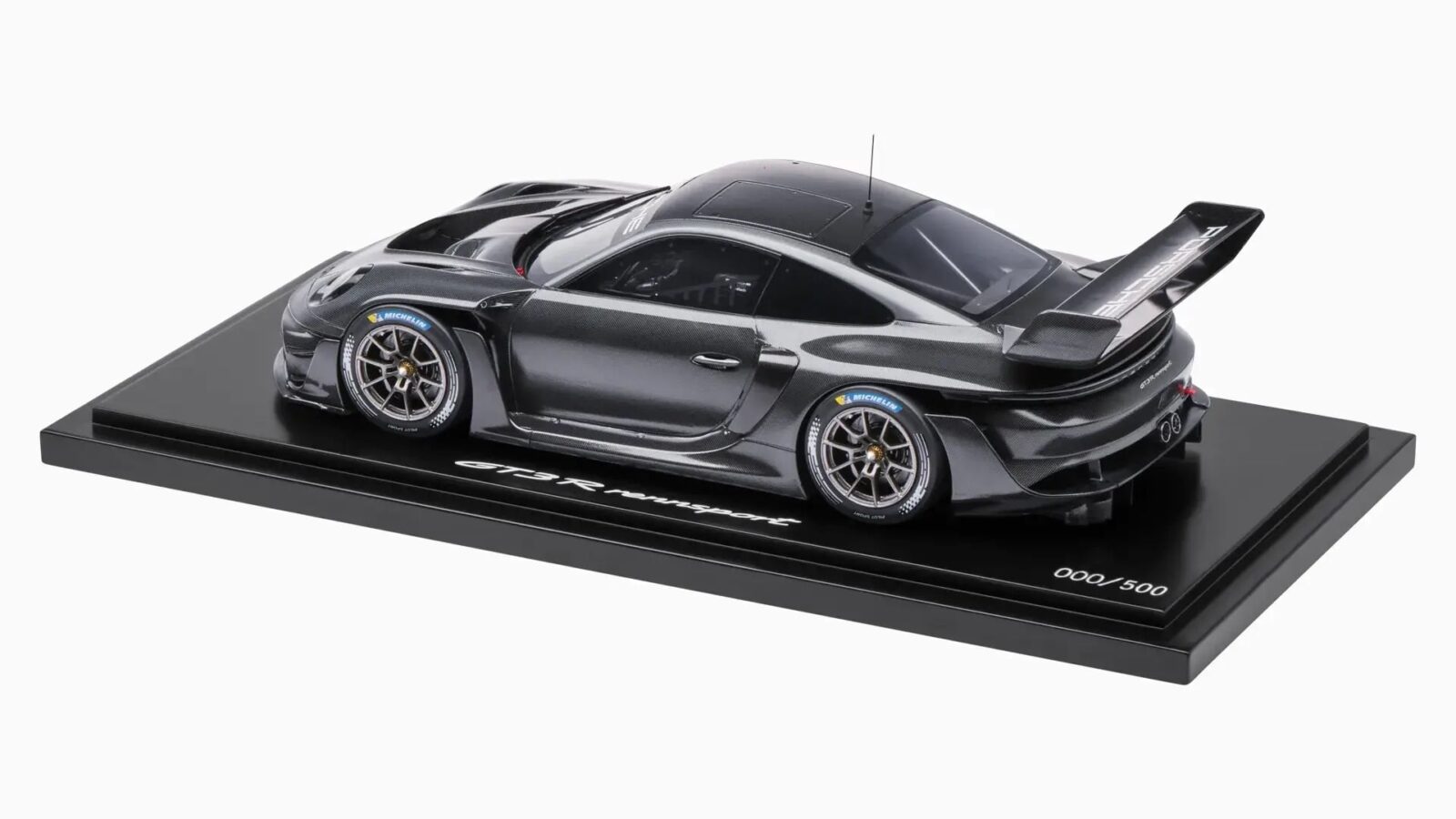 【SPARK】限定150 Porsche911 GT3 BlackEdition 1:18 Porsche 911 (992) GT3 R Rennsport Carbon Black with Showcase