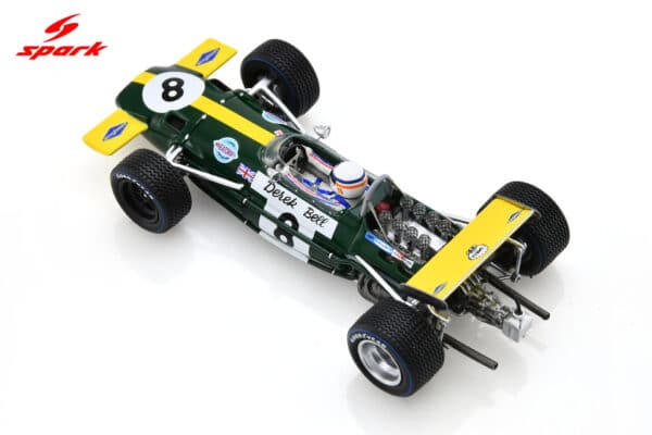 Spark - 1:43 Brabham BT26A No.8 Monaco GP 1969 Derek Bell - Resin Model 13 Spark 1:43 Brabham BT26A No.8 Belgium GP 1970 Derek Bell (S8325) Resin Model