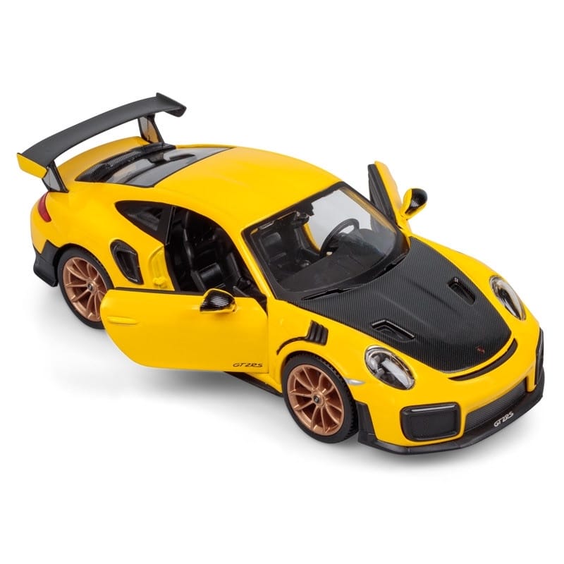 Maisto 1/24 2018 Porsche 911 GT2 RS Diecast MODEL Racing Car NEW IN BOX Yellow 