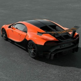 autoart - 1:18 bugatti chiron pur sport tangerine orange/carbon