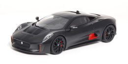 JAGUAR C-X75-SATIN BLACK WITH BLACK STRIPES