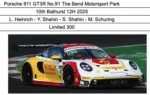 Spark - 1:43 Porsche 911 GT3R No.91 The Bend Motorsport Park Bathurst 12h 2025 - L.Heinrich, Y.Shahin, S.Shahin, M.Schuring - Limited Edition Resin Model