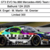 Spark - 1:43 Mercedes-AMG GT3 EVO No.888 Team GMR Bathurst 12h 2025 - M.Engel, M.Martin, M.Grenier - Limited Edition Resin Model