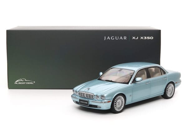 Almost Real 810503 XJ6 X350 Seafrost Blue Diecast Model Car
