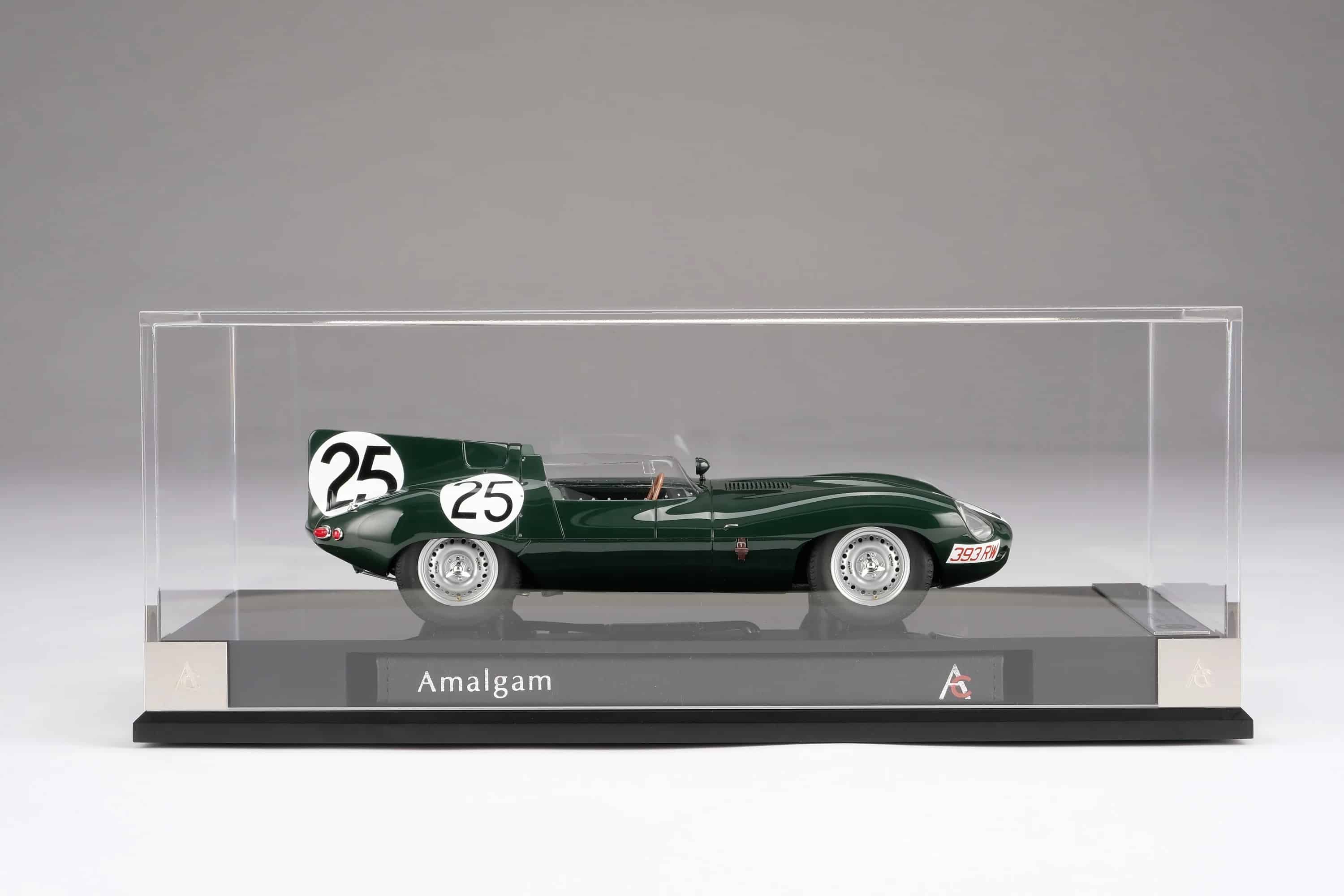 Amalgam - 1:18 Jaguar D-Type 1956 12h Reims Winner D.Hamilton, I.Bueb - Resin Model