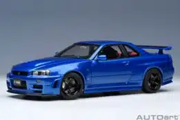 AUTOart - 1:18 Nissan سكاي لاين GT-R (R34) Z-tune (أزرق بايسايد)