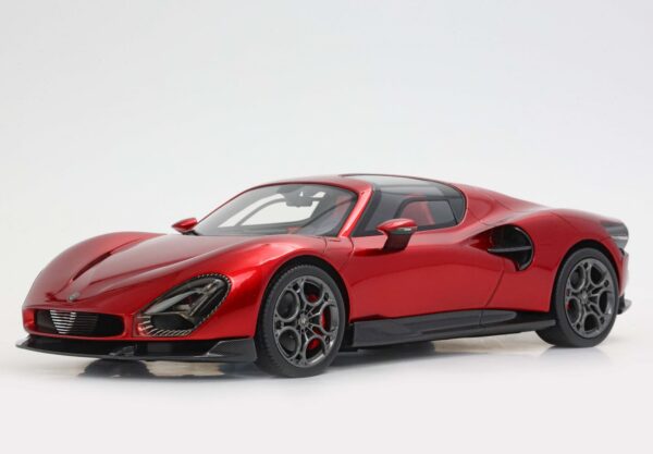 BBR 1:18 Alfa Romeo 33 Stradale 2023 Rosso Villa d'Este Red (P18264A) Limited Edition Resin Model 14 BBR 1:18 Alfa Romeo 33 Stradale 2023 Rosso Villa d'Este Red (P18264A) Limited Edition Resin Model