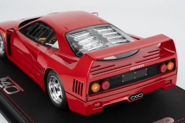 BBR 1:18 Ferrari F40 1987 Rosso Corsa Ex Nigel Mansell (P18168NM) Limited Edition Resin Model (With Showcase) 15 BBR 1:18 Ferrari F40 1987 Rosso Corsa Ex Nigel Mansell (P18168NM) Limited Edition Resin Model (With Showcase)