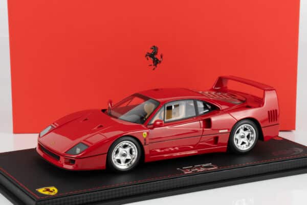 BBR 1:18 Ferrari F40 1987 Rosso Corsa Ex Nigel Mansell (P18168NM) Limited Edition Resin Model (With Showcase)