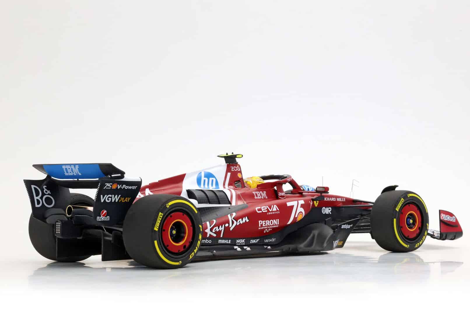 BBR 1:18 Ferrari SF-25 #44 Lewis Hamilton Monaco GP 2025 Shell 75 Years Luxury Pack (P18267C44DIE) Diecast Model 8 BBR 1:18 Ferrari SF-25 #44 Lewis Hamilton Monaco GP 2025 Shell 75 Years Luxury Pack (P18267C44DIE) Diecast Model - Image 8
