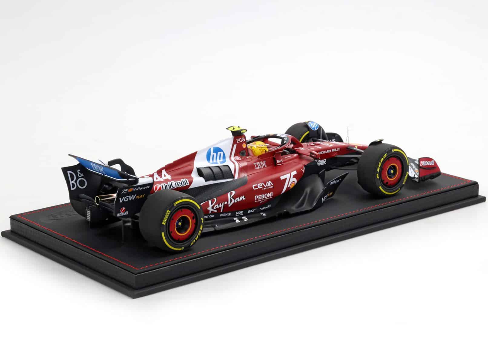BBR 1:18 Ferrari SF-25 #44 Lewis Hamilton Monaco GP 2025 Shell 75 Years Luxury Pack (P18267C44DIE) Diecast Model 3 BBR 1:18 Ferrari SF-25 #44 Lewis Hamilton Monaco GP 2025 Shell 75 Years Luxury Pack (P18267C44DIE) Diecast Model - Image 3