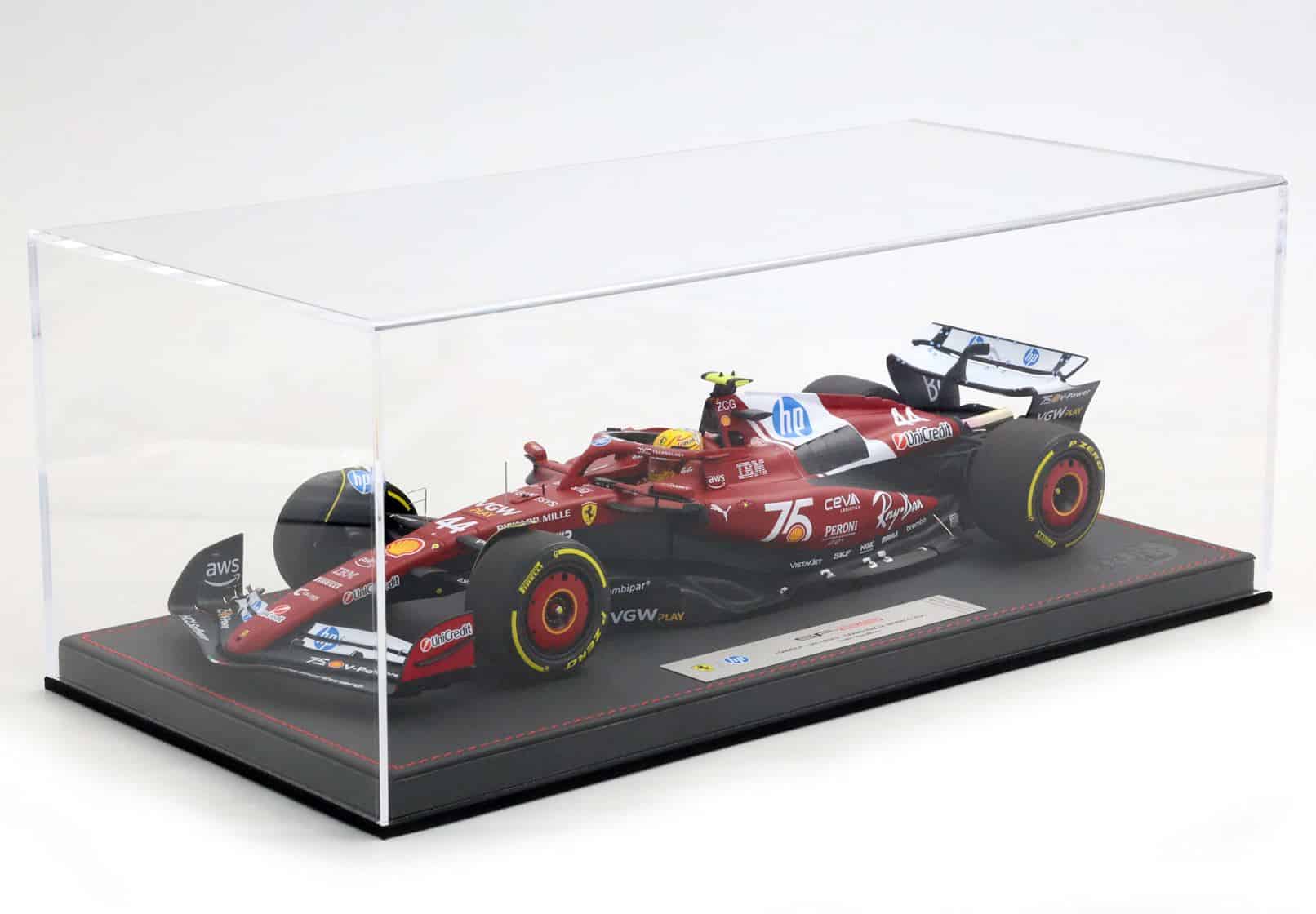 BBR 1:18 Ferrari SF-25 #44 Lewis Hamilton Monaco GP 2025 Shell 75 Years Luxury Pack (P18267C44DIE) Diecast Model 2 BBR 1:18 Ferrari SF-25 #44 Lewis Hamilton Monaco GP 2025 Shell 75 Years Luxury Pack (P18267C44DIE) Diecast Model - Image 2