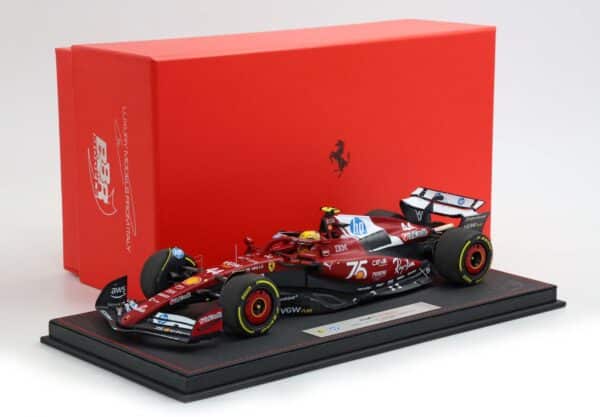BBR 1:18 Ferrari SF-25 #44 Lewis Hamilton Monaco GP 2025 Shell 75 Years Luxury Pack (P18267C44DIE) Diecast Model