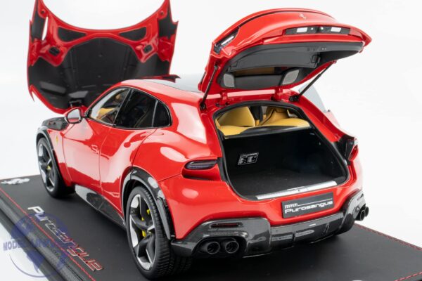 BBR - 1:18 Ferrari Purosangue Diecast Panoramic Roof Rosso Corsa (Luxury Pack) - Limited Edition Diecast Model 25 BBR - 1:18 Ferrari Purosangue Diecast Panoramic Roof Rosso Corsa (Luxury Pack) - Limited Edition Diecast Model