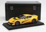 BBR - 1:18 Ferrari 812 Competizione Tristrato Giallo Yellow Tailor Made - Limited Edition Special Carbon Box with Showcase