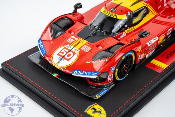 BBR - 1:18 Ferrari 499P No.50 Winner 24h Le Mans 2024 A.Fuoco, M.Molina, N.Nielsen - Limited Edition Resin Model with Display Showcase 18 BBR - 1:18 Ferrari 499P No.50 Winner 24h Le Mans 2024 A.Fuoco, M.Molina, N.Nielsen - Limited Edition Resin Model with Display Showcase