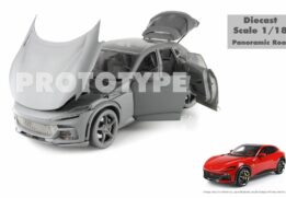 BBR - 1:18 Ferrari Purosangue Diecast Panoramic Roof Rosso Corsa (Luxury Pack) with Showcase