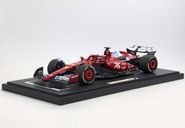 BBR 1:18 Ferrari SF-25 Monaco GP 2025 - 75th Anniversary Shell Livery - Leclerc No.16 (BBR1227C16) Limited Edition Resin Model
