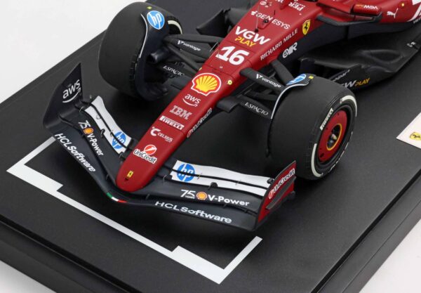 BBR 1:18 Ferrari SF-25 Monaco GP 2025 - 75th Anniversary Shell Livery - Leclerc No.16 (BBR1227C16) Limited Edition Resin Model 10 BBR 1:18 Ferrari SF-25 Monaco GP 2025 - 75th Anniversary Shell Livery - Leclerc No.16 (BBR1227C16) Limited Edition Resin Model