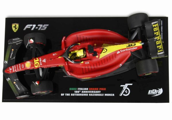 BBR - 1:18 Ferrari F1-75 Italian GP Monza 2022 Charles Leclerc (Limited Edition) w/showcase