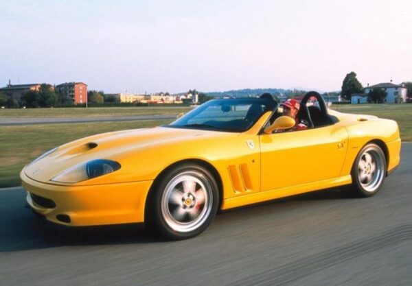 BBR 1:18 Ferrari 550 Barchetta Giallo Modena (Black Interior) (BBR1874B) Limited Edition Resin Model