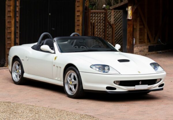 BBR 1:18 Ferrari 550 Barchetta Bianco Avus (Black Interior) (BBR1874D) Limited Edition Resin Model