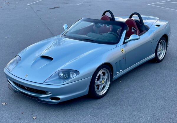 BBR 1:18 Ferrari 550 Barchetta Argento Nurburgring (Bordeaux Interior) (BBR1874F) Limited Edition Resin Model