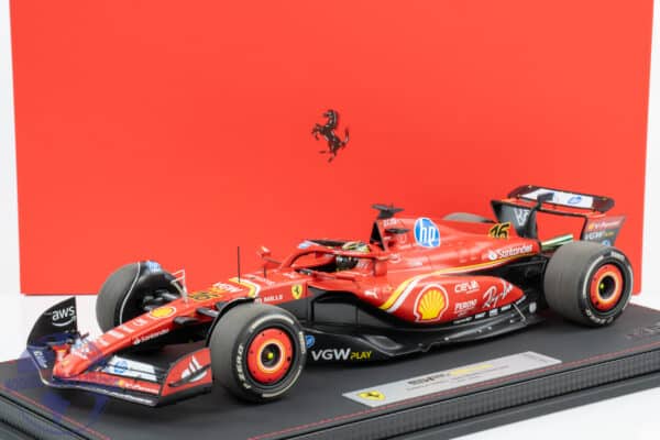 BBR - 1:18 Ferrari SF24 No.16 Charles Leclerc Winner Italian GP 2024 - Limited Edition Diecast Model (Luxury Edition)