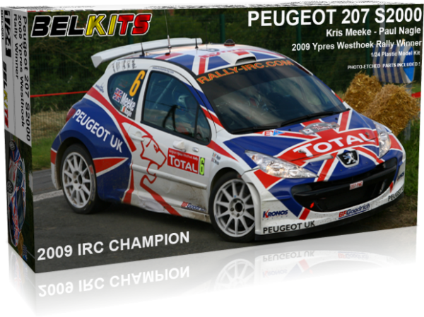 belkits - 1:24 peugeot 207 s2000 rally model kit