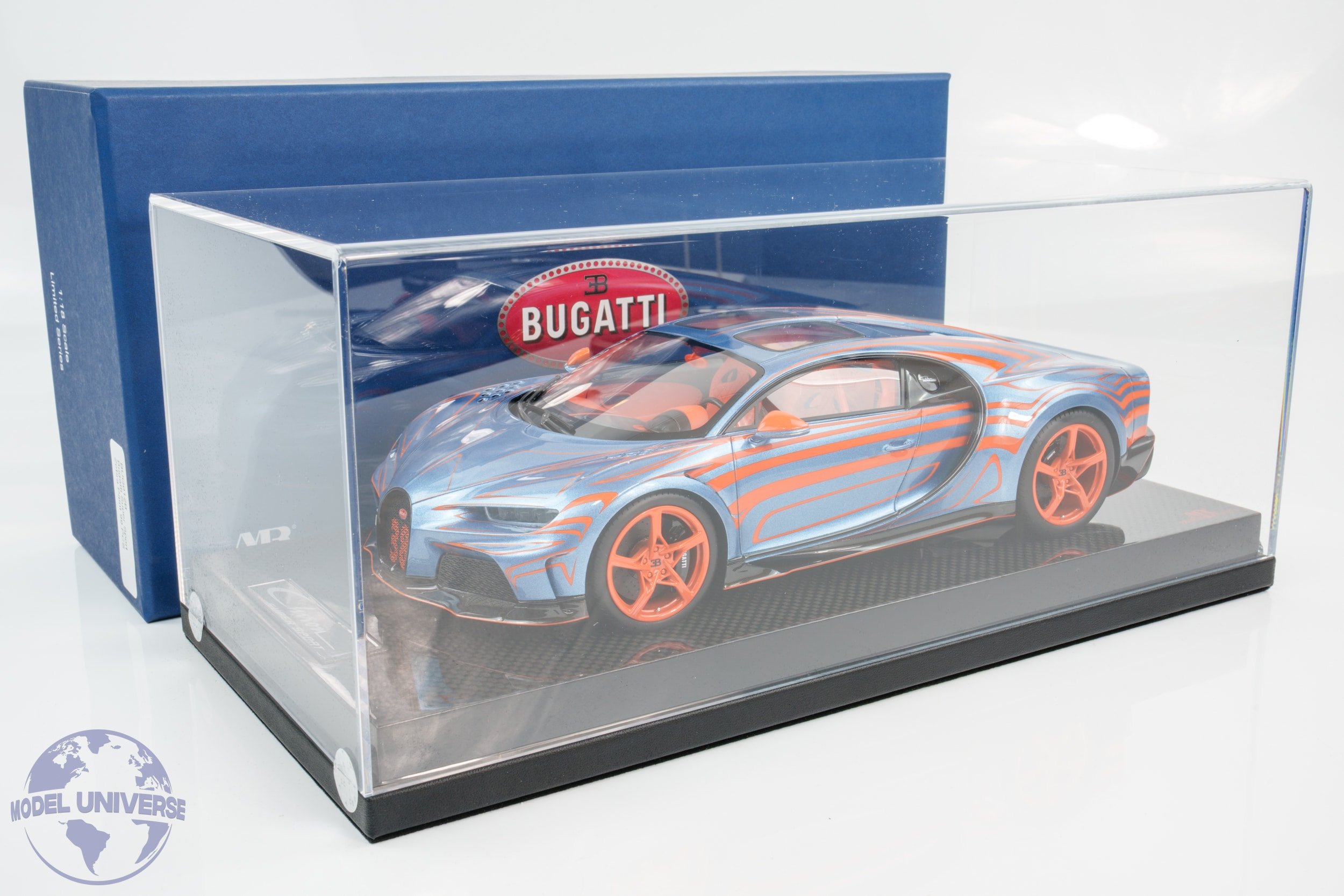 MR Collection - 1:18 Bugatti Chiron Super Sport Zebra Paint - Limited Edition Resin Model