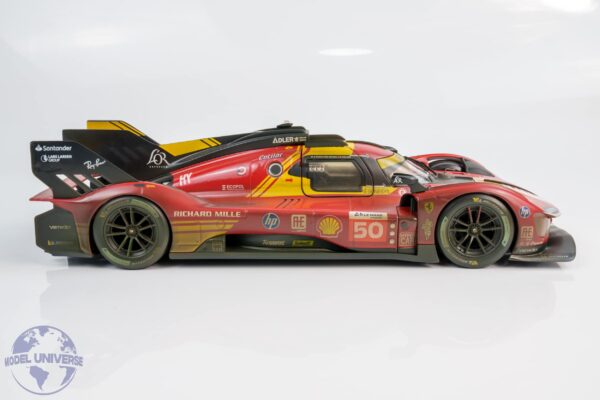 Bburago - 1:18 Ferrari 499P No.50 Winner 24h Le Mans 2024 Fuoco, Molina, Nielsen - "Dirty Race Weathered Version" - Showcase Edition - Diecast Model 17 Bburago - 1:18 Ferrari 499P No.50 Winner 24h Le Mans 2024 Fuoco, Molina, Nielsen -