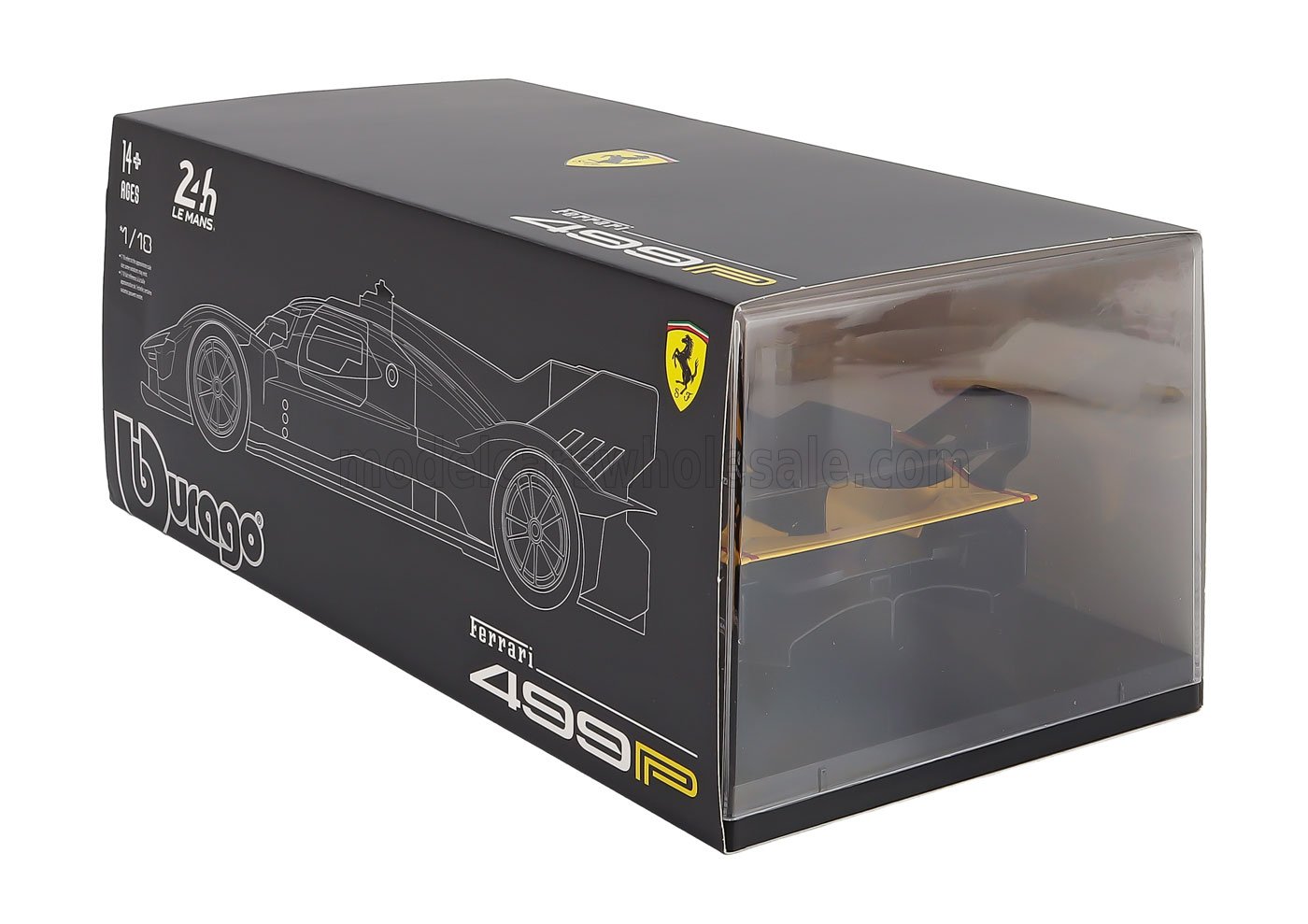 Bburago 1:18 Ferrari 499P No.83 Winner 24h Le Mans 2025 - R.Kubica, P.Hanson, Y.Ye (18-16316-83-VET) Diecast Model Deluxe Edition with Case 12 Bburago 1:18 Ferrari 499P No.83 Winner 24h Le Mans 2025 - R.Kubica, P.Hanson, Y.Ye (18-16316-83-VET) Diecast Model Deluxe Edition with Case - Image 12