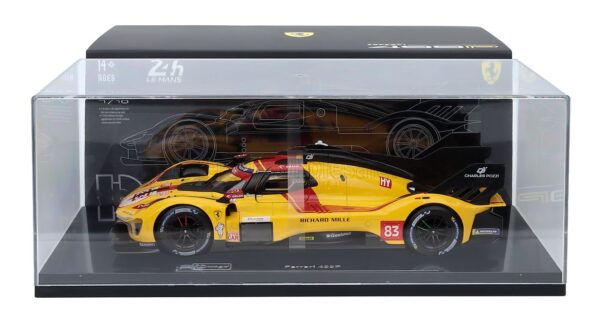 Bburago 1:18 Ferrari 499P No.83 Winner 24h Le Mans 2025 - R.Kubica, P.Hanson, Y.Ye (18-16316-83-VET) Diecast Model Deluxe Edition with Case