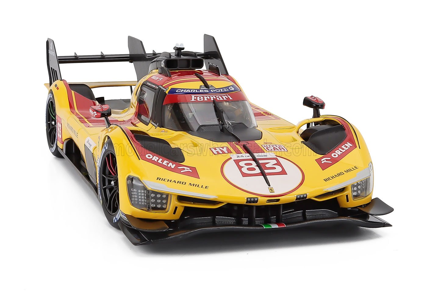 Bburago 1:18 Ferrari 499P No.83 Winner 24h Le Mans 2025 - R.Kubica, P.Hanson, Y.Ye (18-16316-83-VET) Diecast Model Deluxe Edition with Case 5 Bburago 1:18 Ferrari 499P No.83 Winner 24h Le Mans 2025 - R.Kubica, P.Hanson, Y.Ye (18-16316-83-VET) Diecast Model Deluxe Edition with Case - Image 5