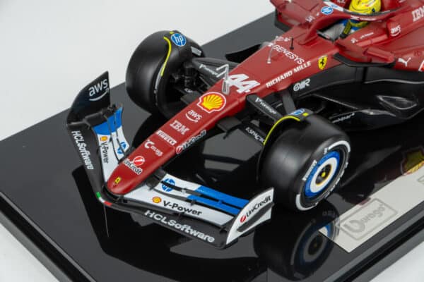 Bburago 1:18 Ferrari SF-25 No.44 Lewis Hamilton Miami GP 2025 Deluxe Edition with Showcase (18-16822-H-MIAMI-VET) Diecast Model 13 Bburago 1:18 Ferrari SF-25 No.44 Lewis Hamilton Miami GP 2025 Deluxe Edition with Showcase (18-16822-H-MIAMI-VET) Diecast Model