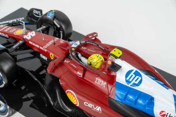 Bburago 1:18 Ferrari SF-25 No.44 Lewis Hamilton Miami GP 2025 Deluxe Edition with Showcase (18-16822-H-MIAMI-VET) Diecast Model 16 Bburago 1:18 Ferrari SF-25 No.44 Lewis Hamilton Miami GP 2025 Deluxe Edition with Showcase (18-16822-H-MIAMI-VET) Diecast Model