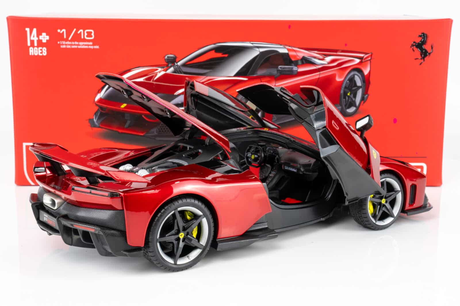 Bburago - 1:18 Ferrari F80 2024 Red Metallic Signature Edition