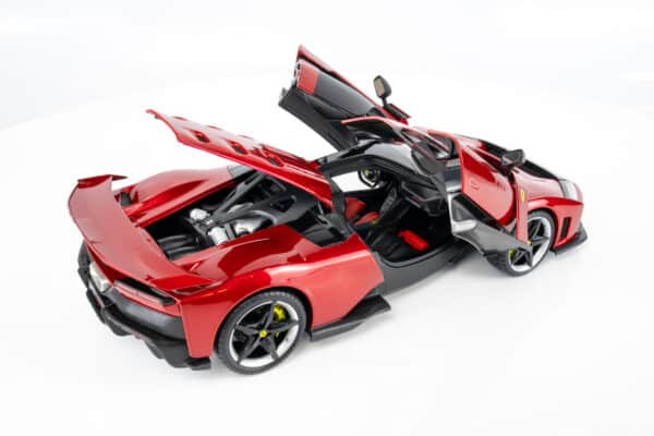 Bburago - 1:18 Ferrari F80 2024 Red Metallic Signature Edition - Diecast Model 25 Bburago - 1:18 Ferrari F80 2024 Red Metallic Signature Edition - Diecast Model